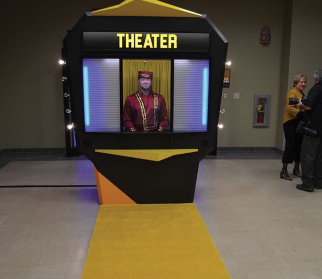 Cat’s yellow carpet premiere.