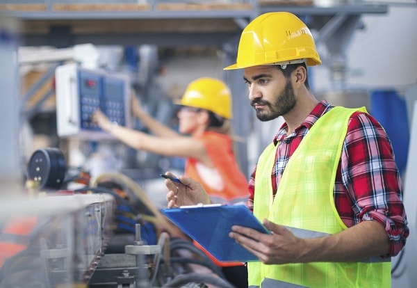 Portraits of workers in pvc factory. Shallow DOF. Developed from RAW; retouched with special care and attention; Small amount of grain added for best final impression. Adobe RGB color profile.