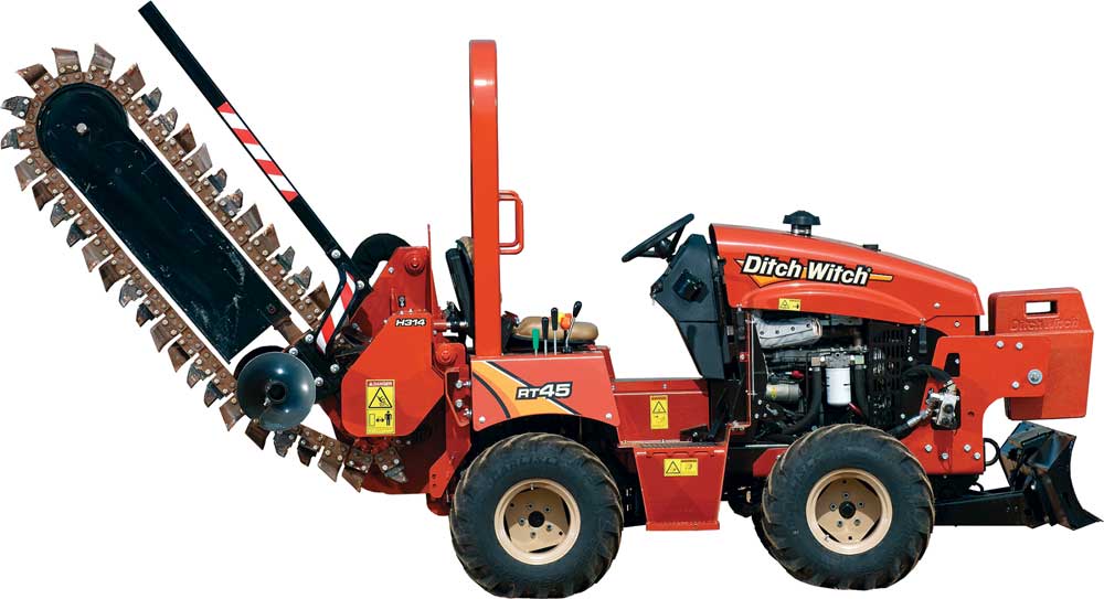 Ditch Witch’s RT45 Ride-On Trencher