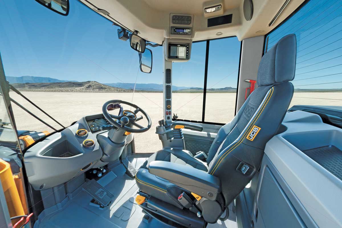 JCB wheel loader cab