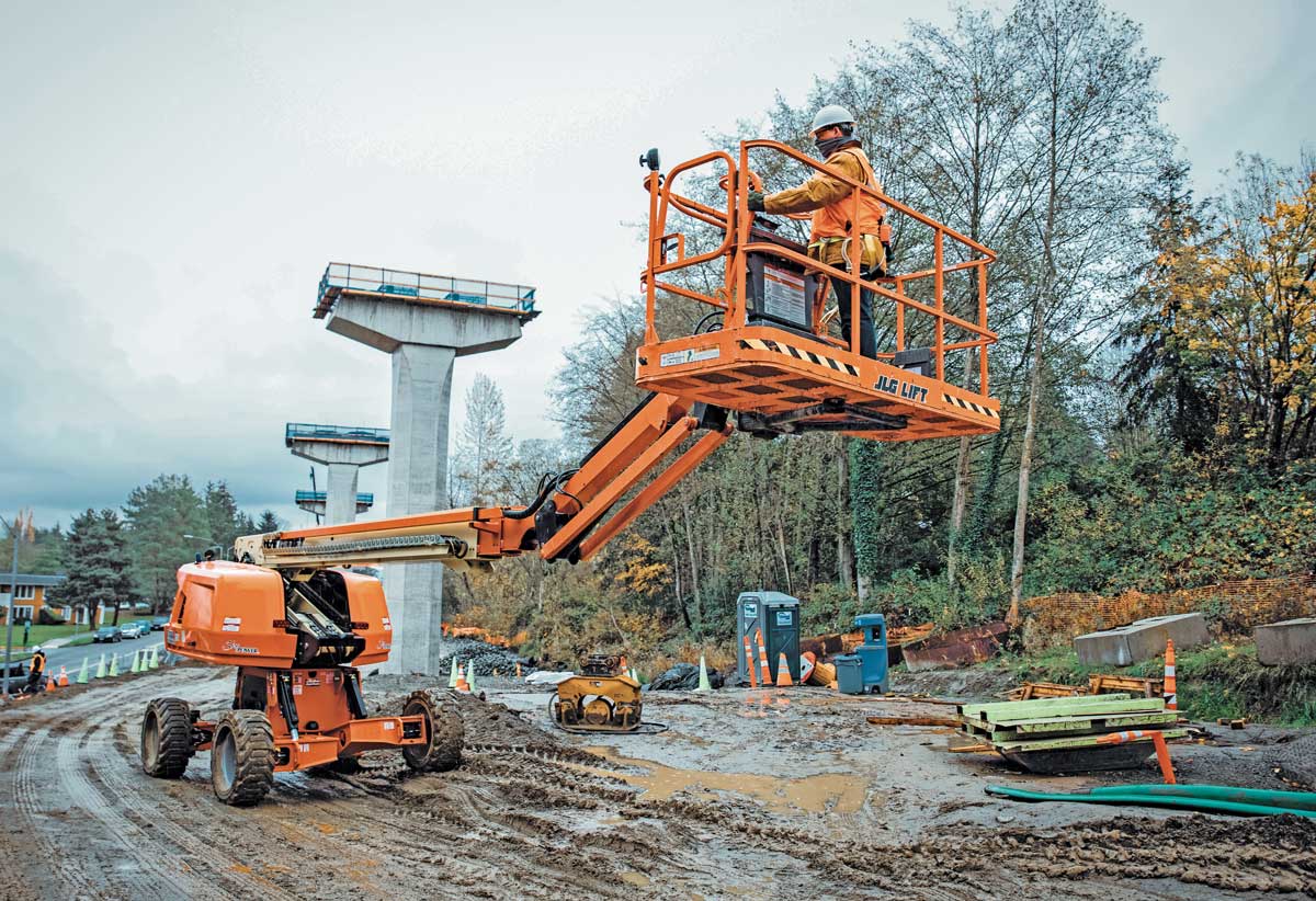 JLG self-leveling technology