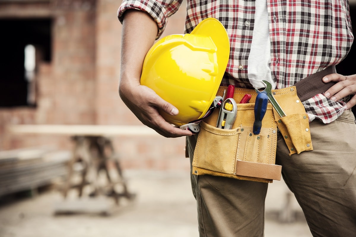 construction worker with a hardhat