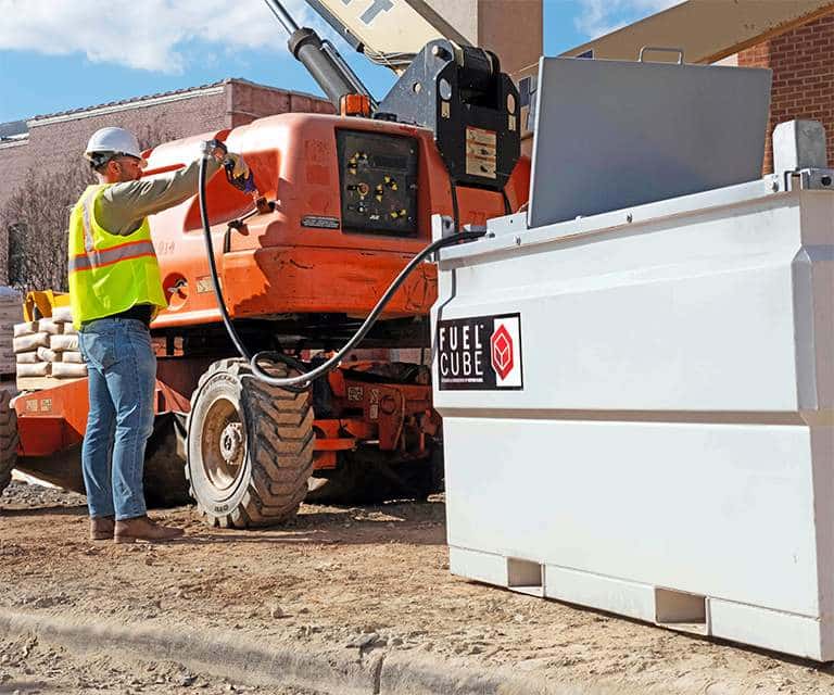 Western Global FuelCube on a jobsite