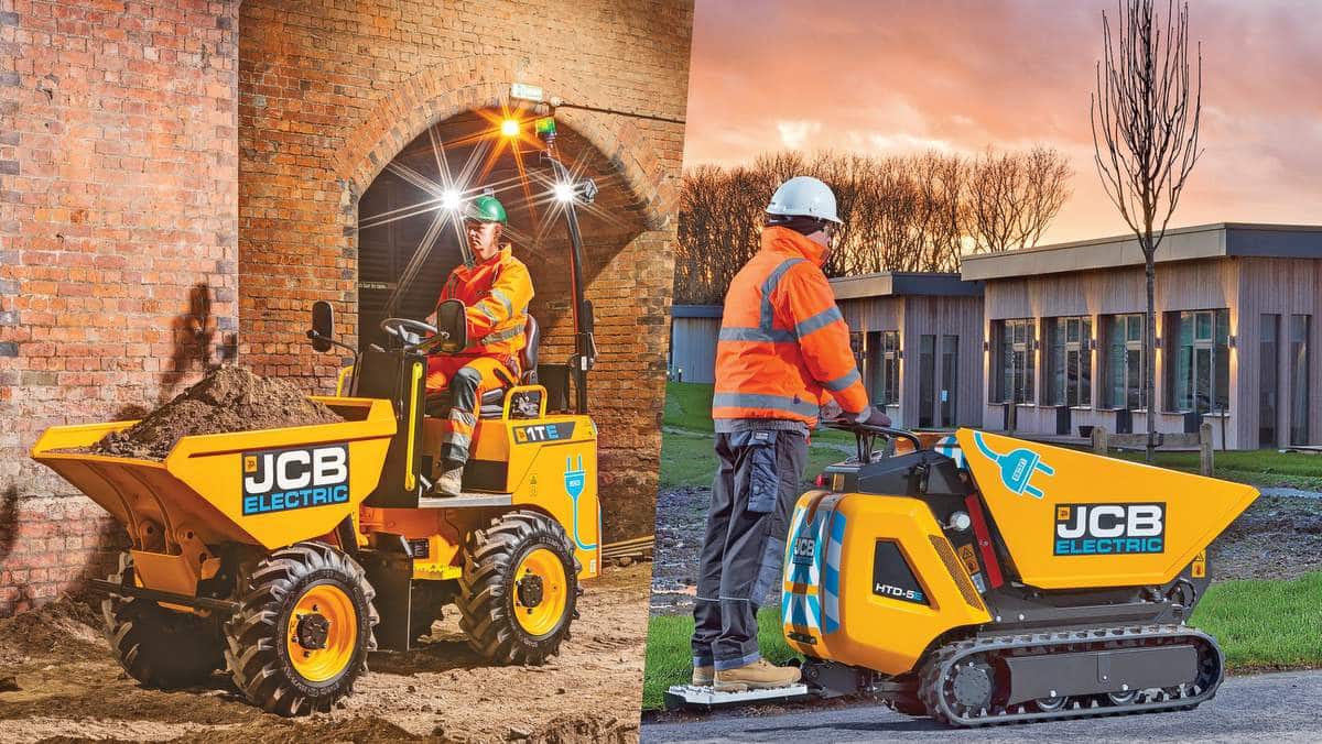 JCB electric dumper and power buggie double photo