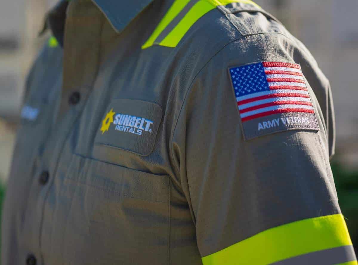 Sunbelt Rentals veterans jacket