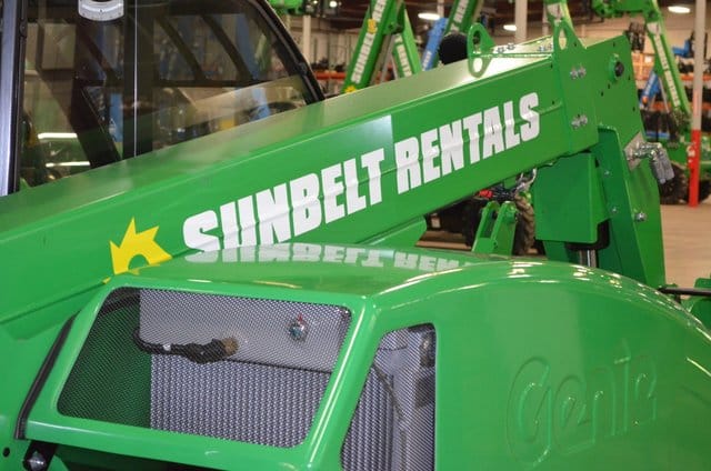 sunbelt rentals rental telehandler