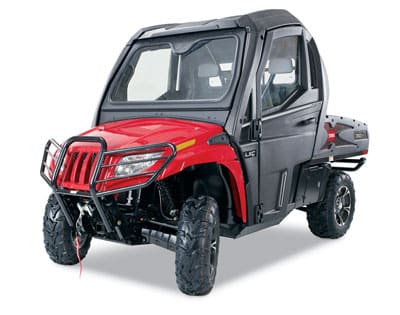 A cab enclosure or a windshield is one of the most popular options to consider adding to a UTV.